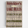 Lake Rules Canvas Sign